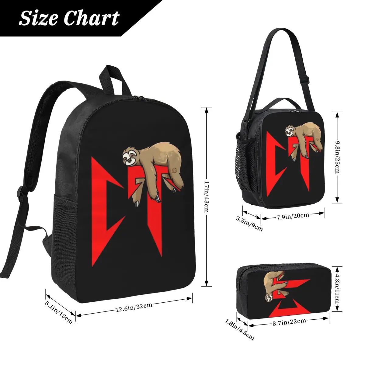 Natanael Cano Nata Montana อัลบั้มกระเป๋าเป้สะพายหลังนักเรียนสาว BookBag กระเป๋าโรงเรียนไหล่กระเป๋า 3 PS ถุงอาหารกลางวันฉนวนดินสอกรณี