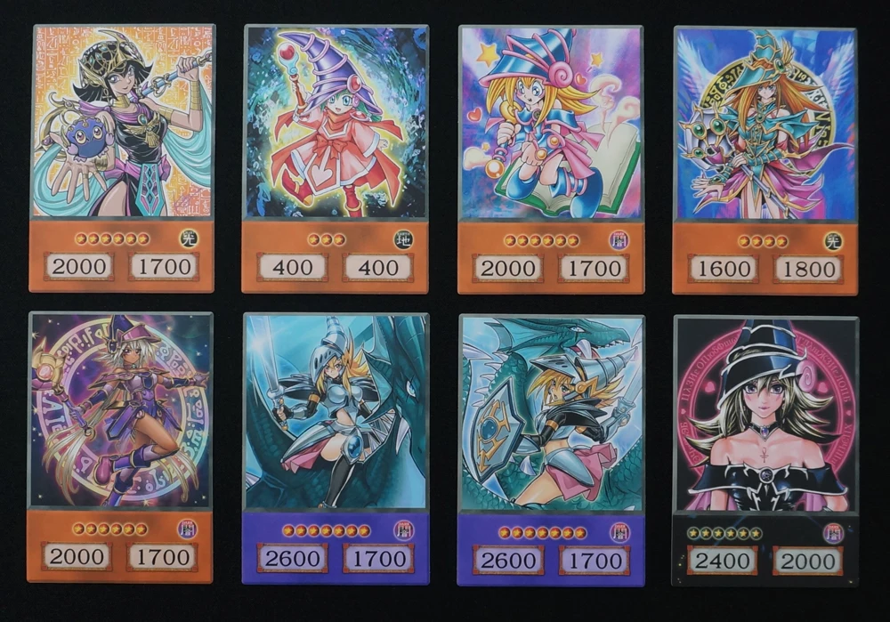 24pcs/set Dark Magician Girl Archetypes Series Orica Priestess Mana Female Spellcaster Yugioh Anime Style Paper Cards