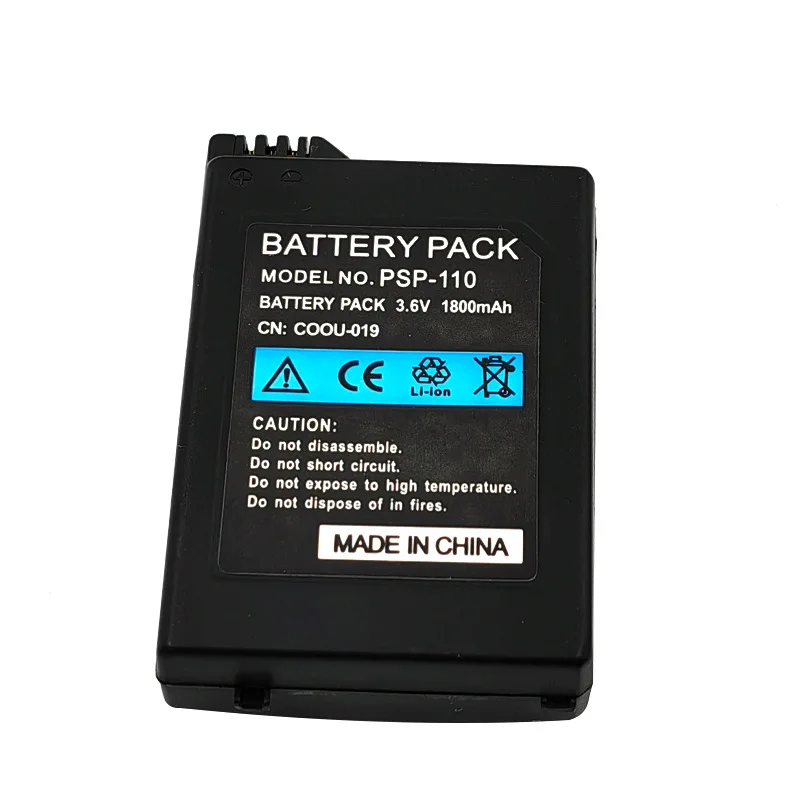 

PSP-110 3.6V 1800mah Rechargeable Li-ion Battery Pack for Sony PSP1000 PSP 1000 PlayStation Portable Game Console Batteries