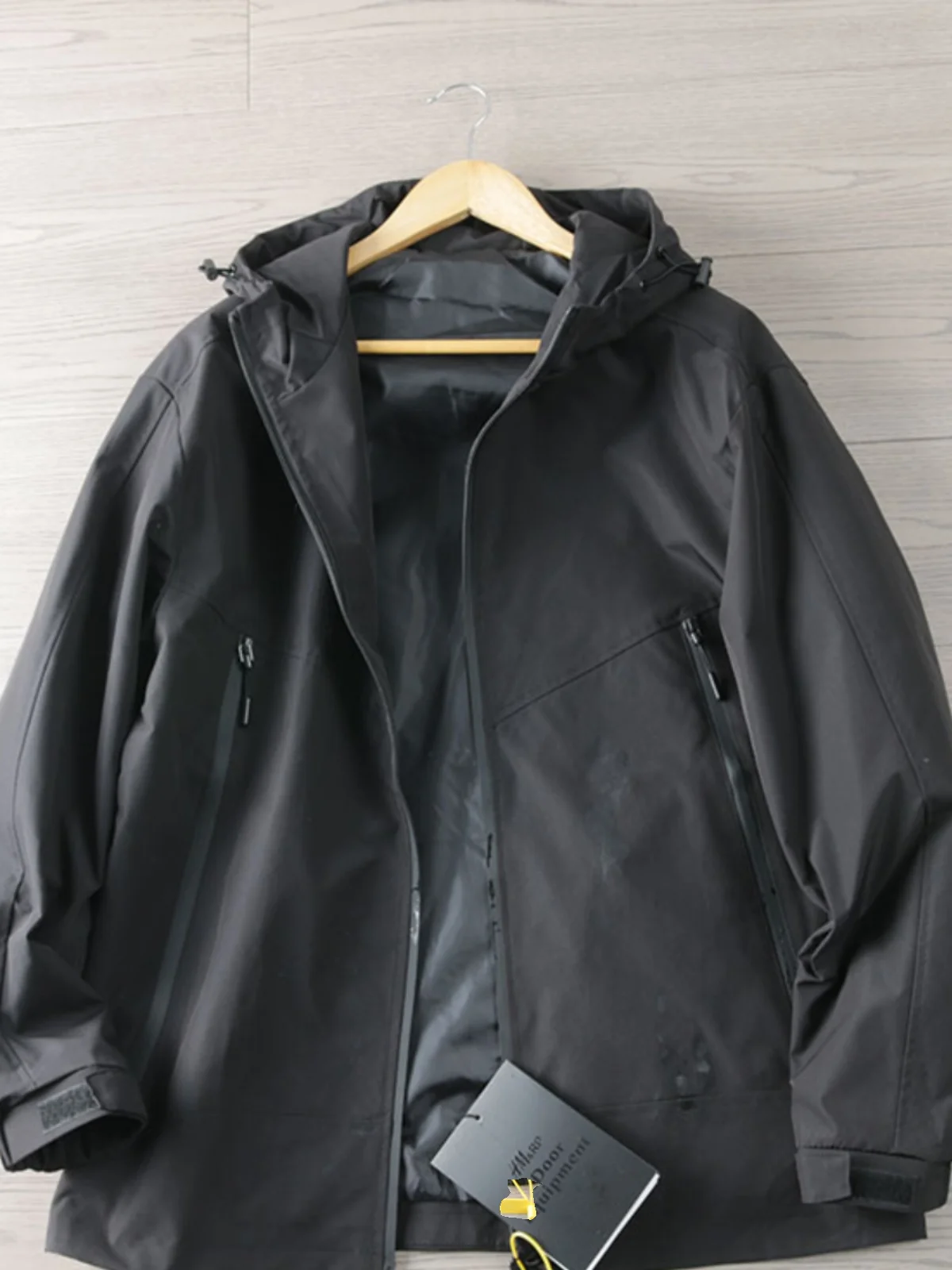 

Outdoor Men's Loose Fit Fce Lined Hooded Jaet Youth Trendy Brand Casual Long Sve Spring Autumn Season Regular Length