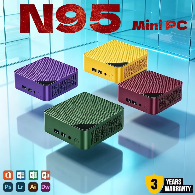 New Mini PC Compact Low Power N150 Portable Host Windows 11 16GB RAM 1TB SSD WiFi6 Travel Mini PC