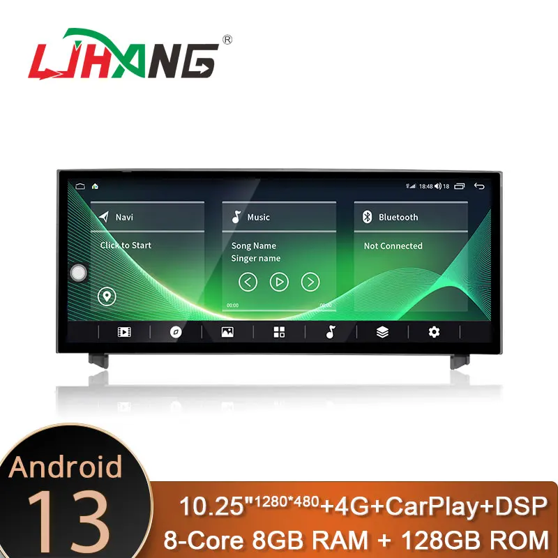 

Ljhang 8+128GB Android 13 Car Multimedia Player For Lexus IS RC 200 250 300 350 200t 300h 2013 - 2019 GPS Radio Stereo Carplay