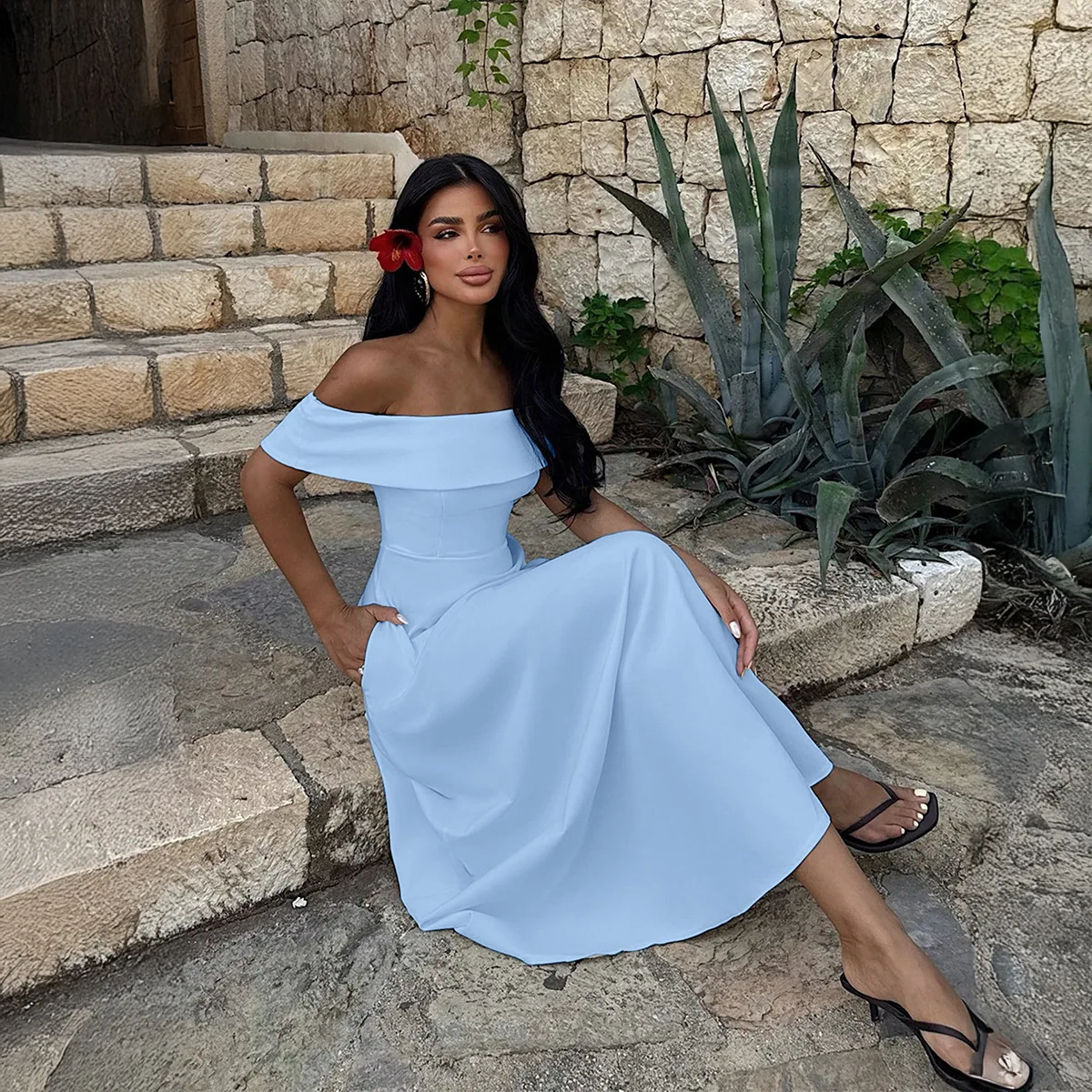 

2026 Elegant Strapless Long Dress Women Dress Elegant Long Dresses Party Night Dress Women Dresses Woman Female Clothing