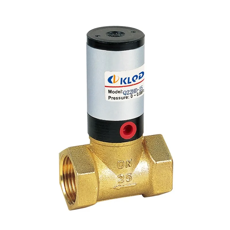 

Q22HD Single-Acting Brass Piston Solenoid Pneumatic Air Control Valve Two-Way Two-Position Pneumatic Valves