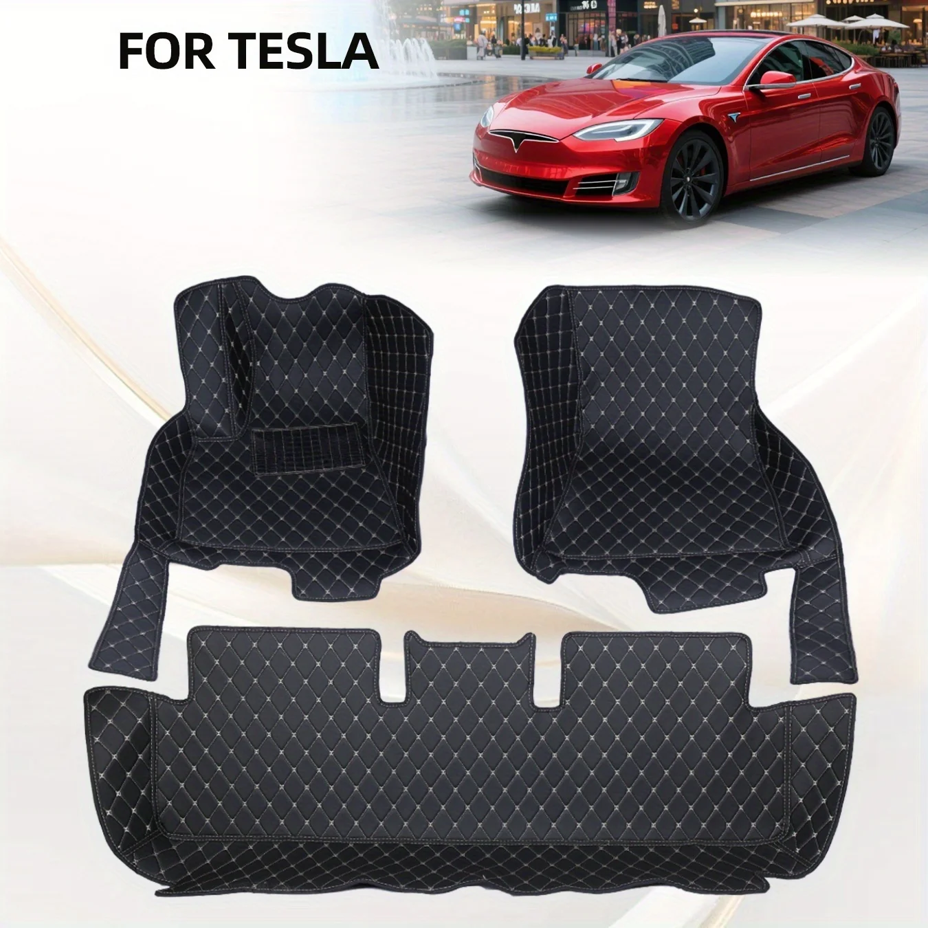 

Fit For Tesla Modely 2020-2024 Luxury Custom Car Floor MatsInterior Protection Car Interior Accessory Reduce Unpleasant Smells