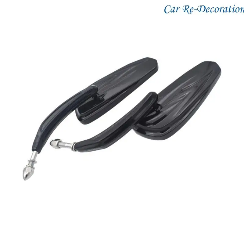 

R58D Motorcycle Scooter Handlebar End Adjustable Rear View Mirror Reflector Flaming Mirror For XL1200X Electric Vehicle 2pcs