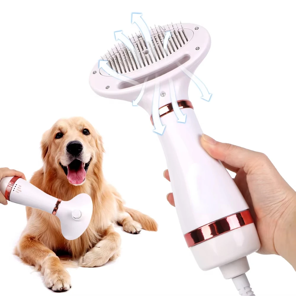 FUTUKNIGHT 2 in 1 Pet dog cat hair dryer and beauty comb brush, grooming kitten cat puppy