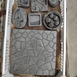 Sidewalk Water Cube Turtle Back Colored Floor Tiles, Flower Bricks, Imitation Water Cube Pattern, Cement Concrete Plastic Mold
