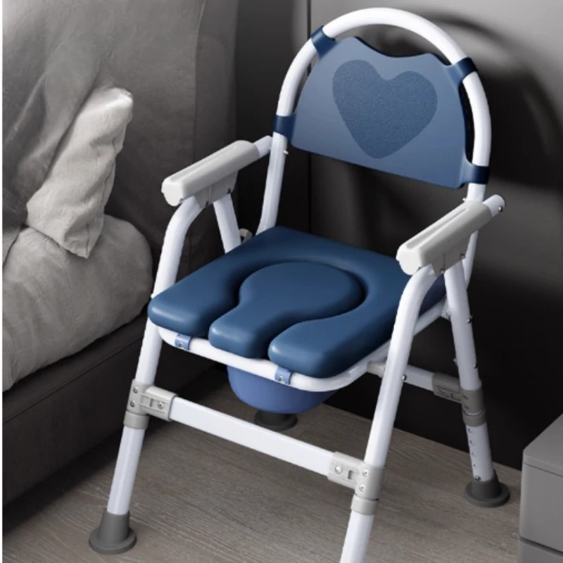 Waterproof Aluminum Alloy Squatty Potty Toilet Bathroom Chair Portable Bath Chair Disabled Bedside Commode Toilet Home Furniture