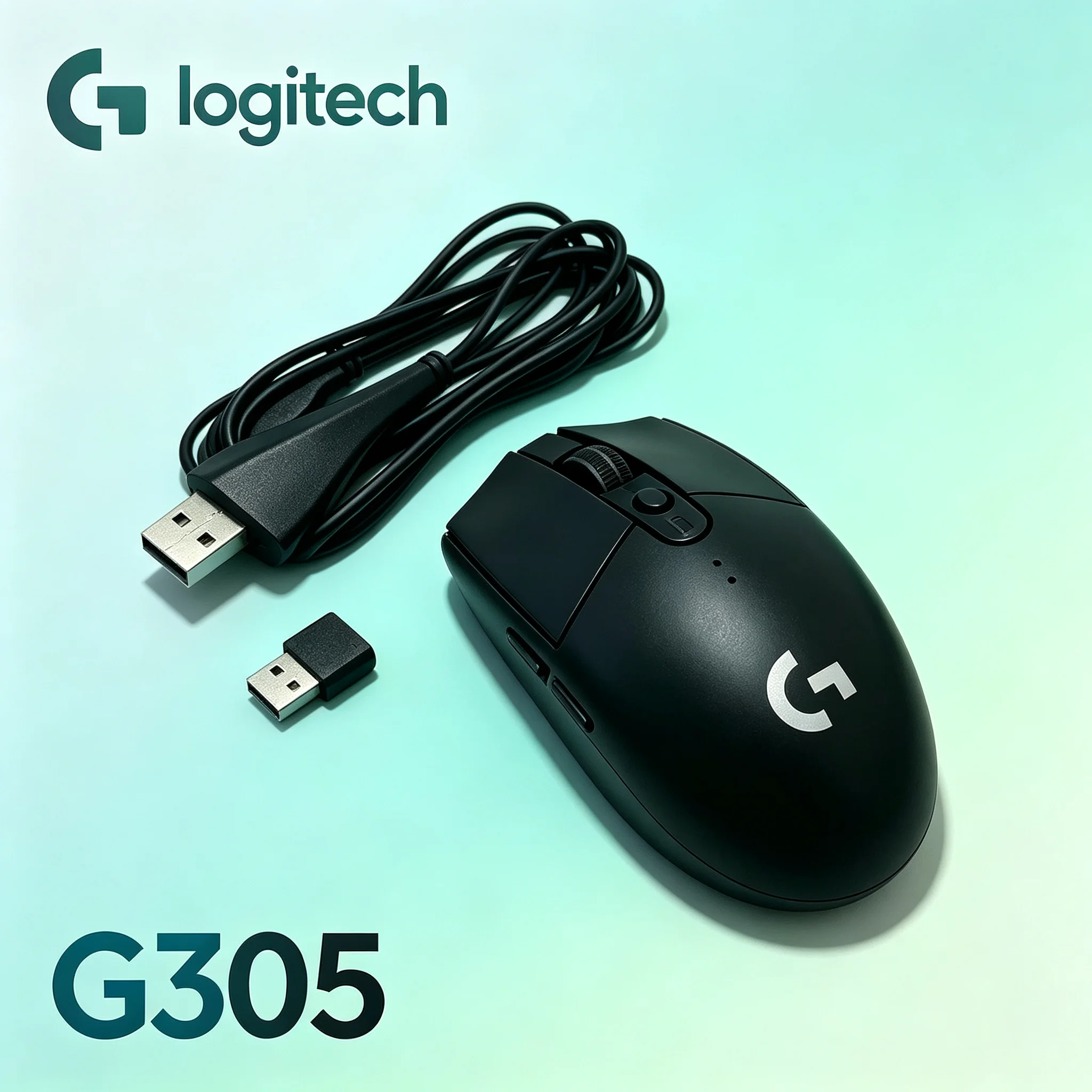 Logitech G305 LIGHTSPEED Adjustable‑DPI Esports Wireless Mice, Bundled USB Extension Cable For Consistent Stable Connection, Ide