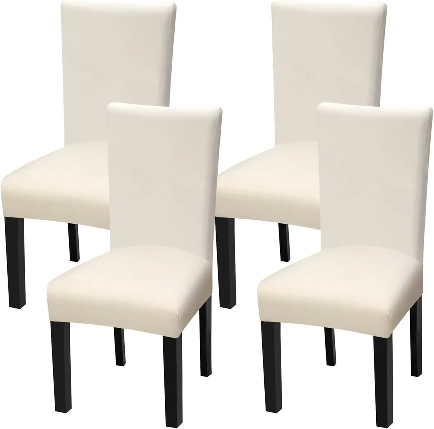 

Dining Chair Covers, Stretch Spandex Chair Seat Cover Removable Washable Parson Chair Cover Kitchen Chair Protector Slipcovers