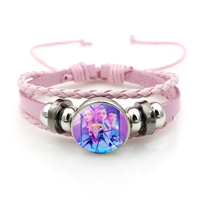 KPop Demon Hunteres Vrouwen Mode Accessoires Meisjes Leuke Gevlochten Armbanden Cartoon Anime Afgeleide Perifere Armband Geschenken