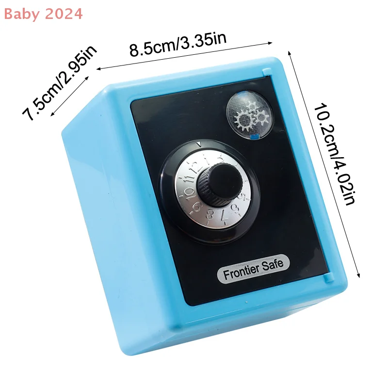 Combinatieslot Munt Spaarpot; Speelgoedgeldbesparende bankbox voor kinderen; Draai wachtwoord Minibank met muntsleuf