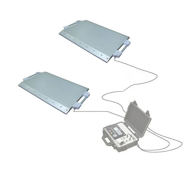 

Check overload with mobile weighbridge English portable weighing instrument with static axle load