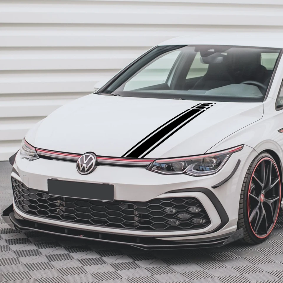車のボンネットレーシングスタイルステッカーフォルクスワーゲン VW 