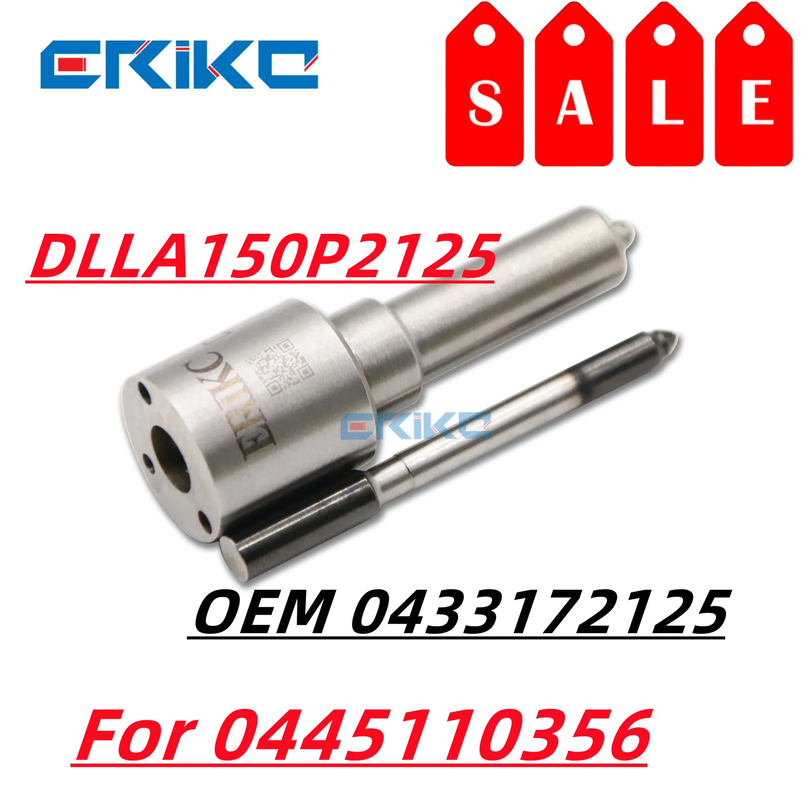 ERIKC 0433172125 Fuel Injector Dlla150p2125 Diesel Spray Nozzle Dlla 150 P2125 Auto Spray Parts Dlla 150 P 2125 for 0445110356