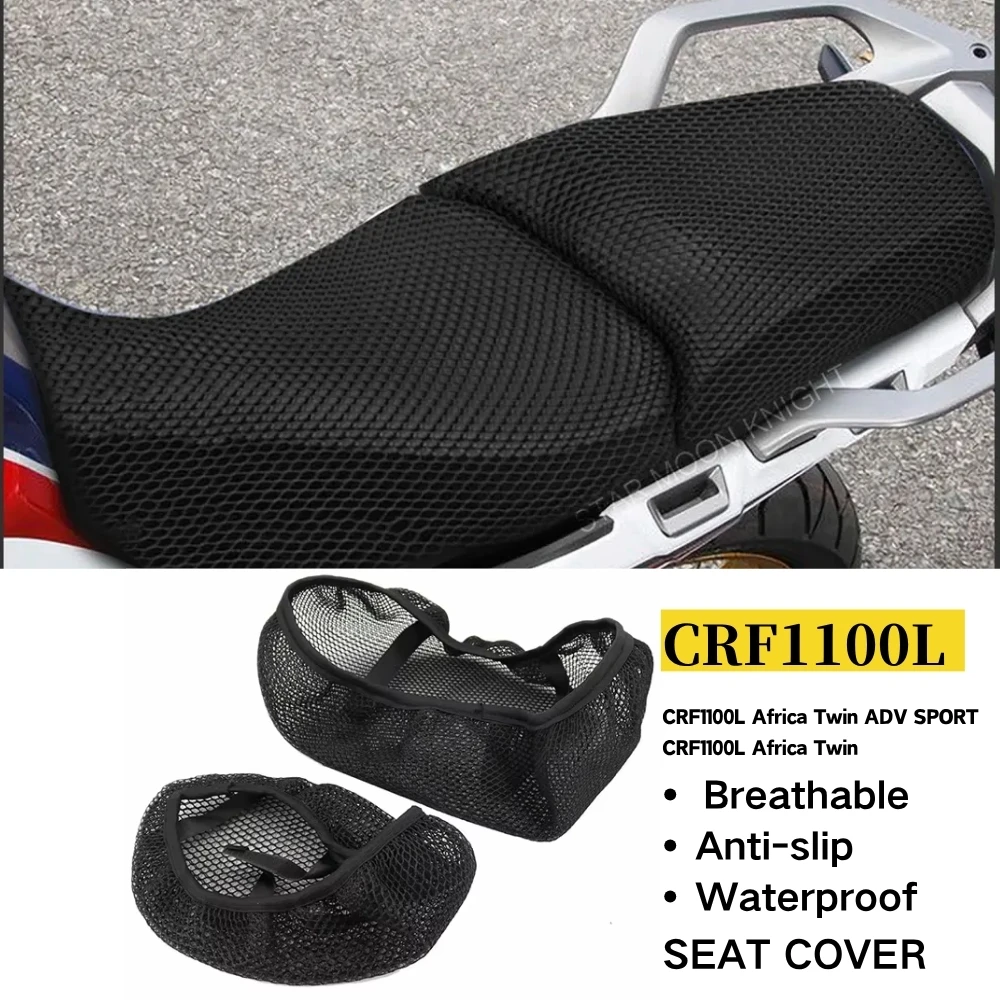 3D Mesh Seat Cover For HONDA  AFRICA TWIN CRF1100L Africa Twin CRF 1100 L Adventure Sport Motorcycle Waterproof Seat Cushions