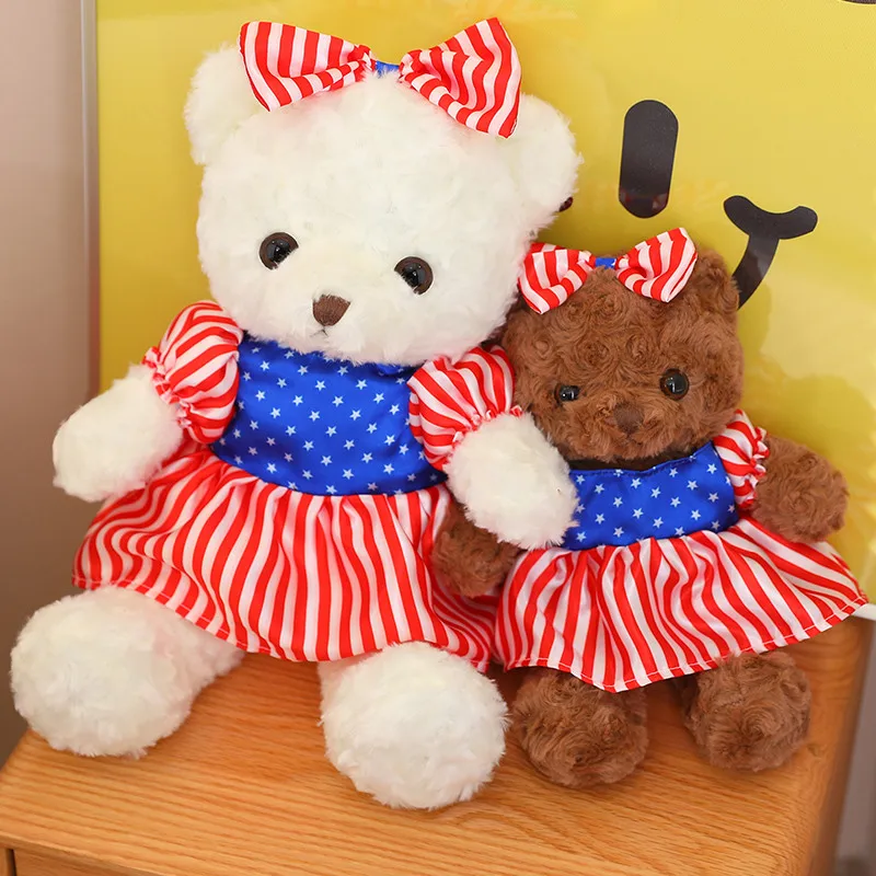 

30/40/50cm Cartoon Teddy BearPlush Toy Cute Stuffed Animals American Bears Girls Plushies Doll Anime Soft Kids Toys for Boy Gift