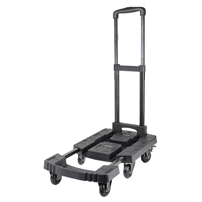 

Folding trolley Hand-pulled luggage Flat trolley Portable cargo handling