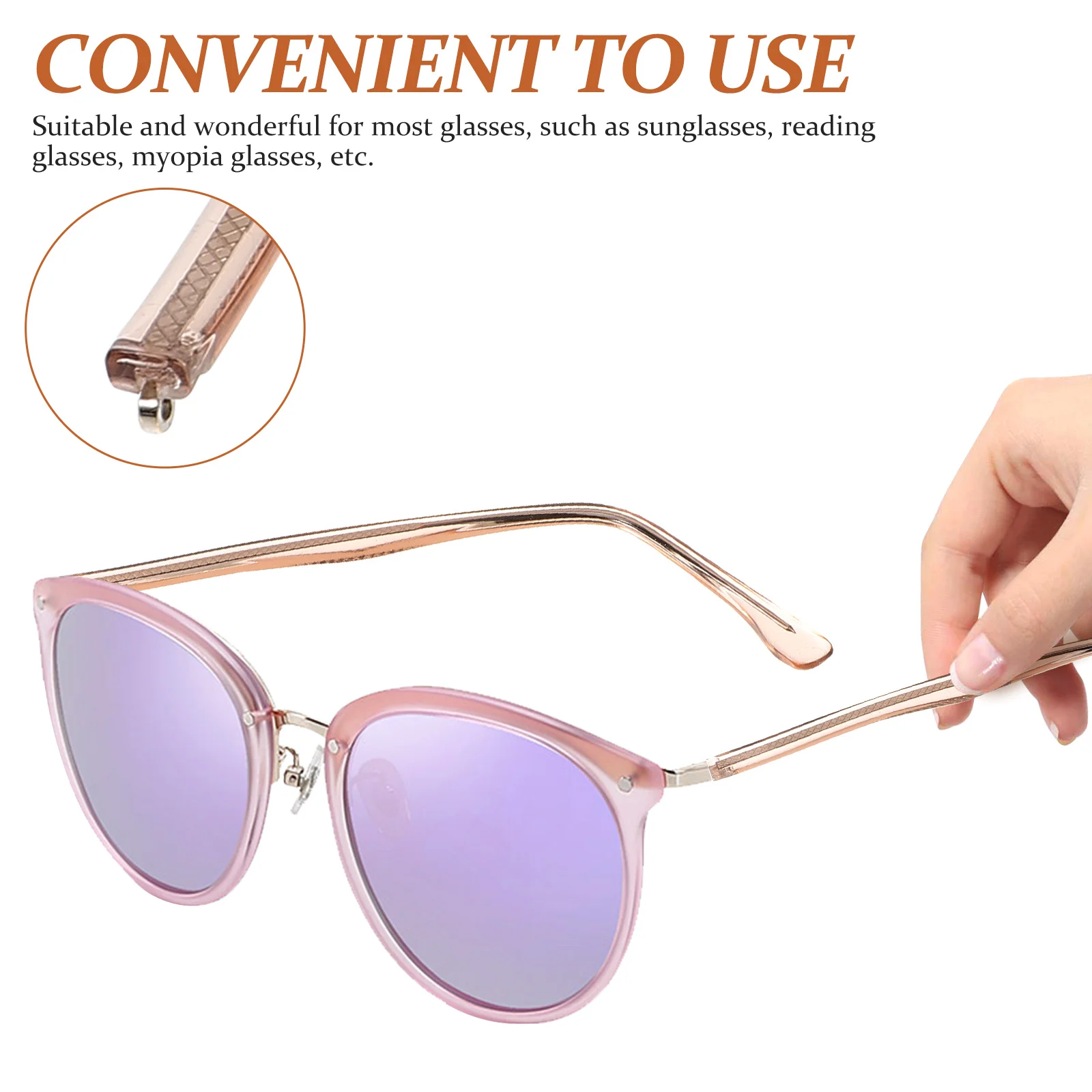 1 Pair of Stable Sunglasses Arms Glasses Arm Legs Practical Glasses Temples Glasses Accessories glasses parts replacement