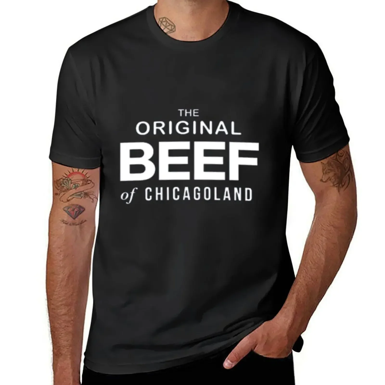 

The original beef of Chicagoland T-Shirt heavyweights quick-drying anime stuff mens vintage t shirts