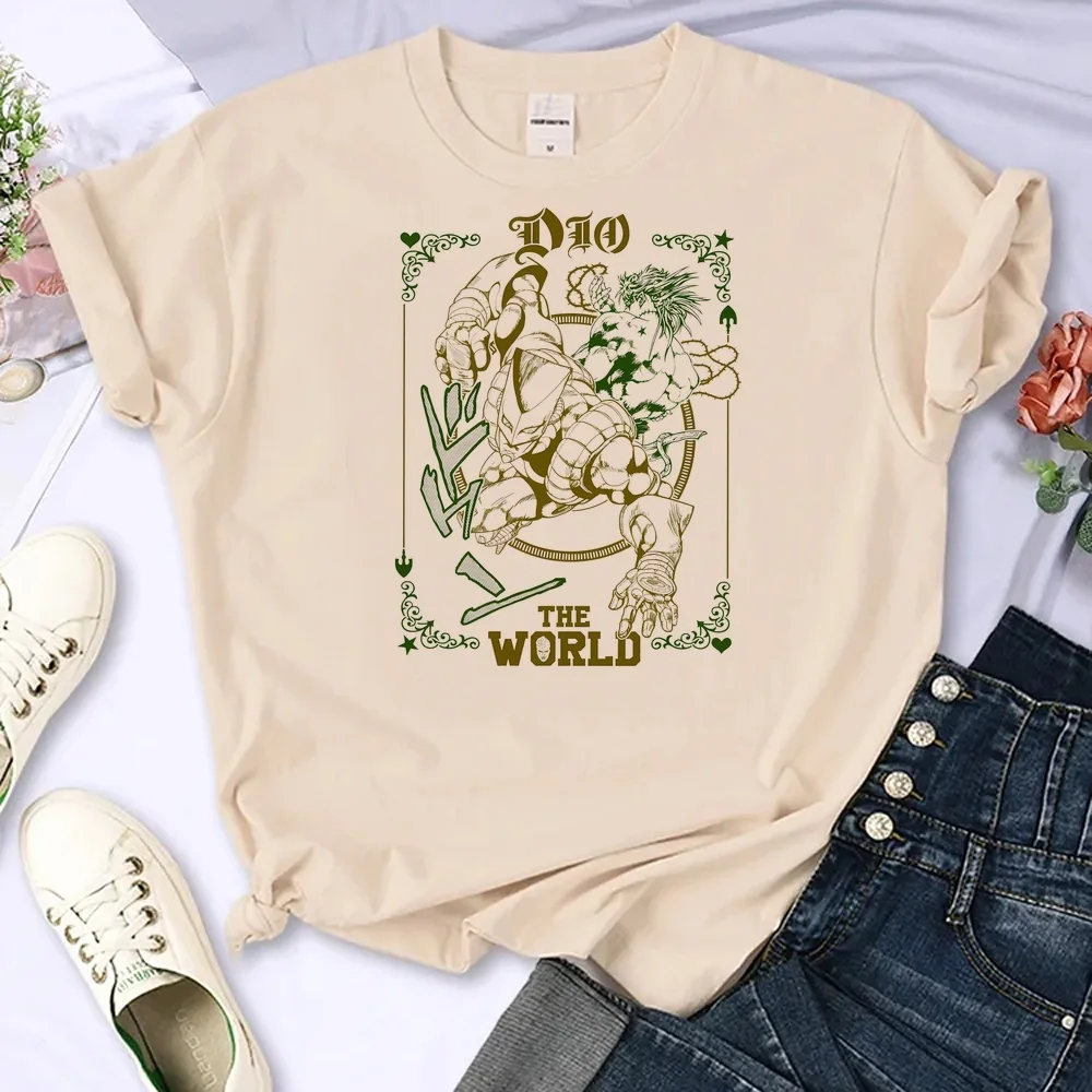 Jojo Bizarre Adventure t shirt female korean fashion Retro vintage summer goth tshirt baddie emo Retro meme summer