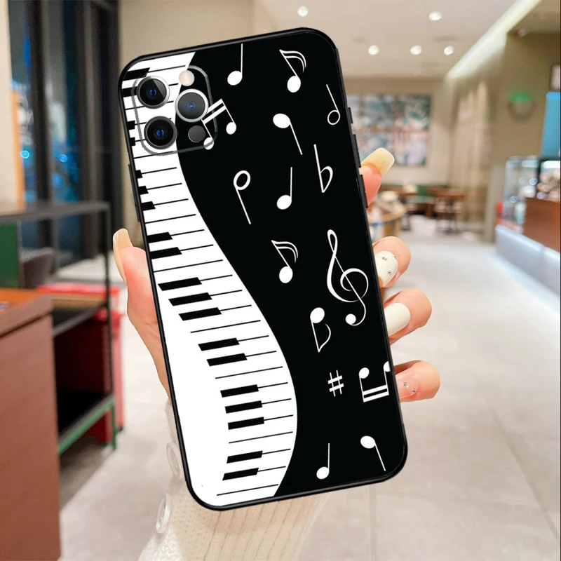 Custodia per violino pianoforte per iPhone 17 Air 16 15 13 11 12 14 Pro Max mini 15 16 Plus 16e Custodia protettiva