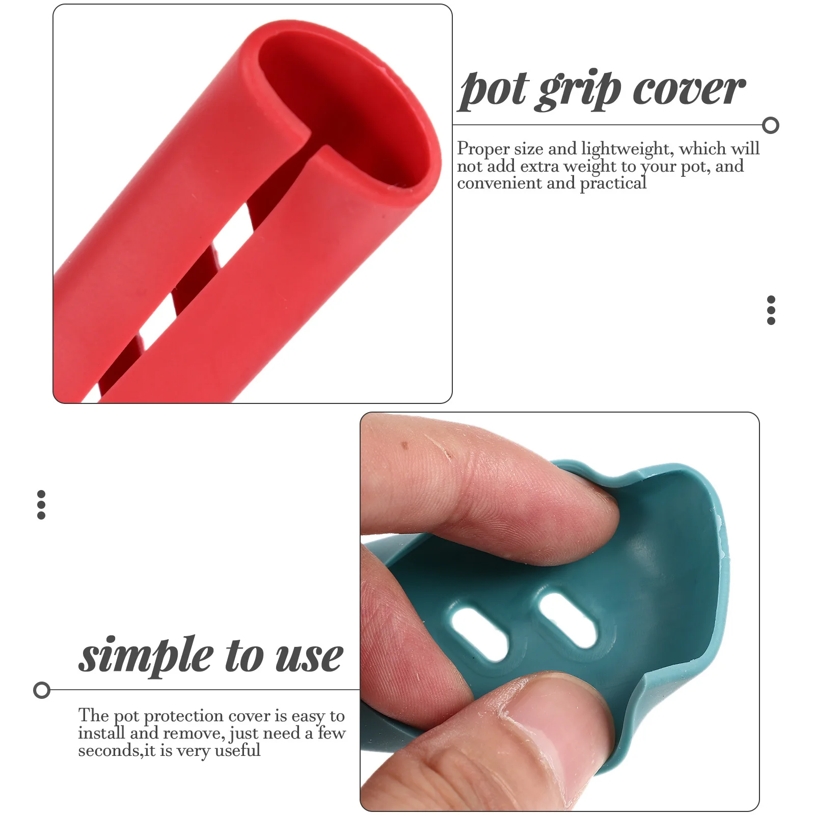 

20pcs Silicone Pot Handle Covers Heat Resistant Anti-Scalding Oil Resistant For Wok Pan Saucepan Cast Iron Cookware Kitchen