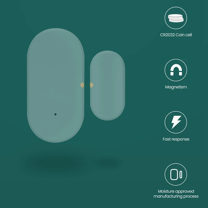 Hot-Tuya Zigbee-Transducteur de capteur de contact intelligent, capteurs de sécurité pour porte et fenêtre, maison intelligente, 2 pièces, 3.0