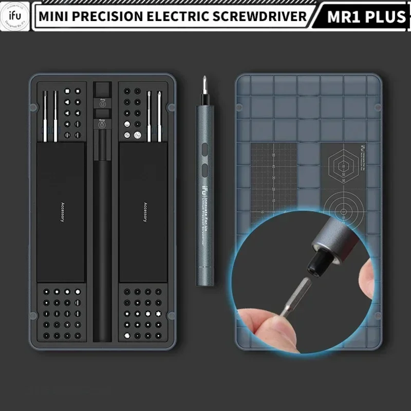 IFu-Jeu de tournevis électriques MR1 Plus, 42/90 en 1, mini tournevis de précision sans fil pour téléphone portable, outils de réparation