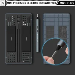 Juego de destornilladores eléctricos IFu MR1 Plus 42/90 en 1 Mini destornillador inalámbrico de precisión para herramientas de reparación de portátiles y teléfonos móviles