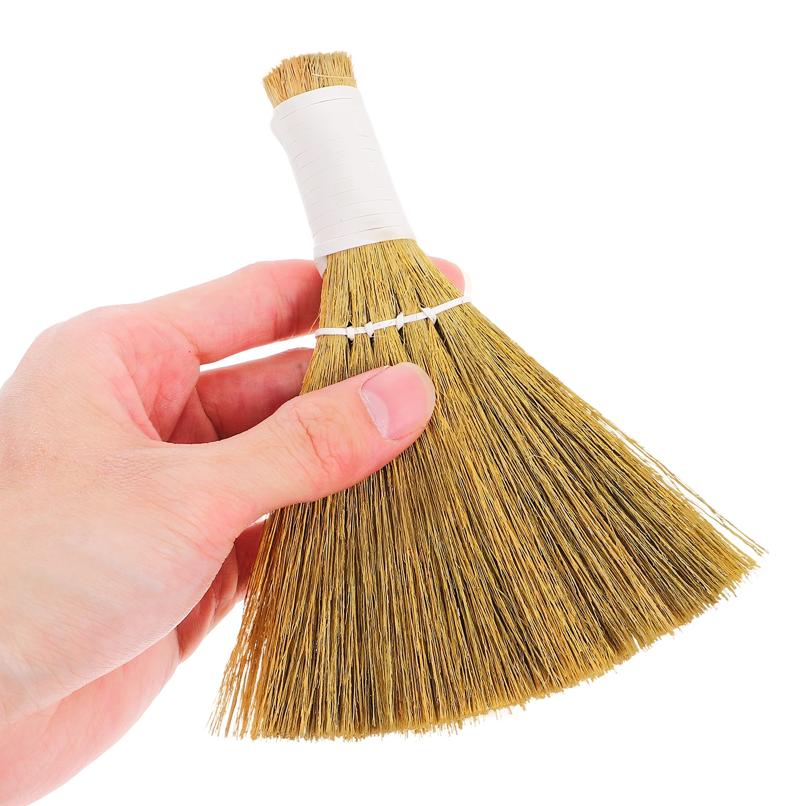 Miscanthus Small Broom Cute Handheld Sweeping Tool Soft Material Lightweight Design Mini Desk Dust Brush Home Office Car