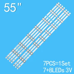 4A+3B  533mm VESTEL 55 inch (7+8 lights)  For 55 