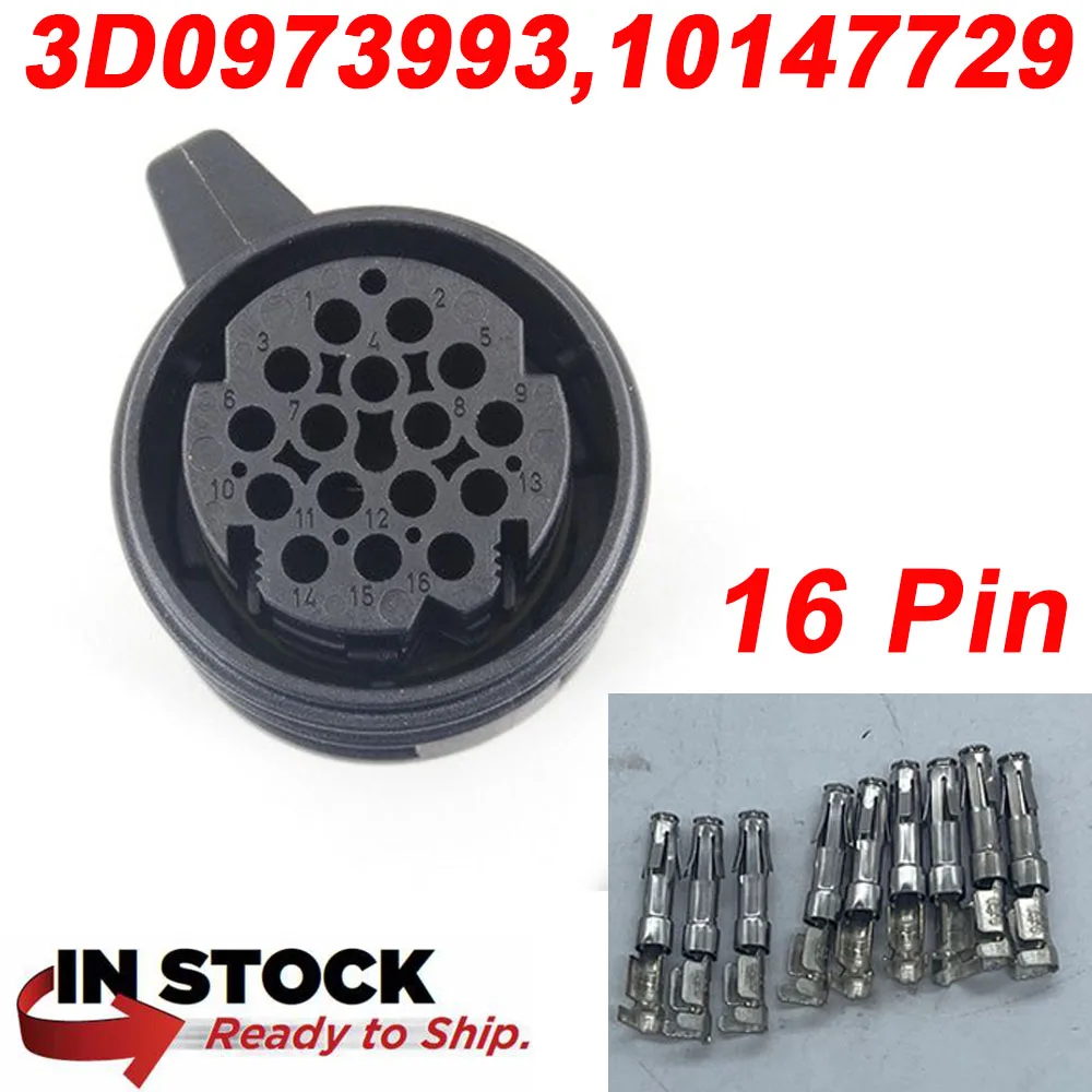 

1 Set 3D0973993 10147729 16 Pin 02E Automatic Transmission Valve Body 0AW 0DE 0BH Connector Plug For DSG 02E DQ250 VW AUDI DQ500