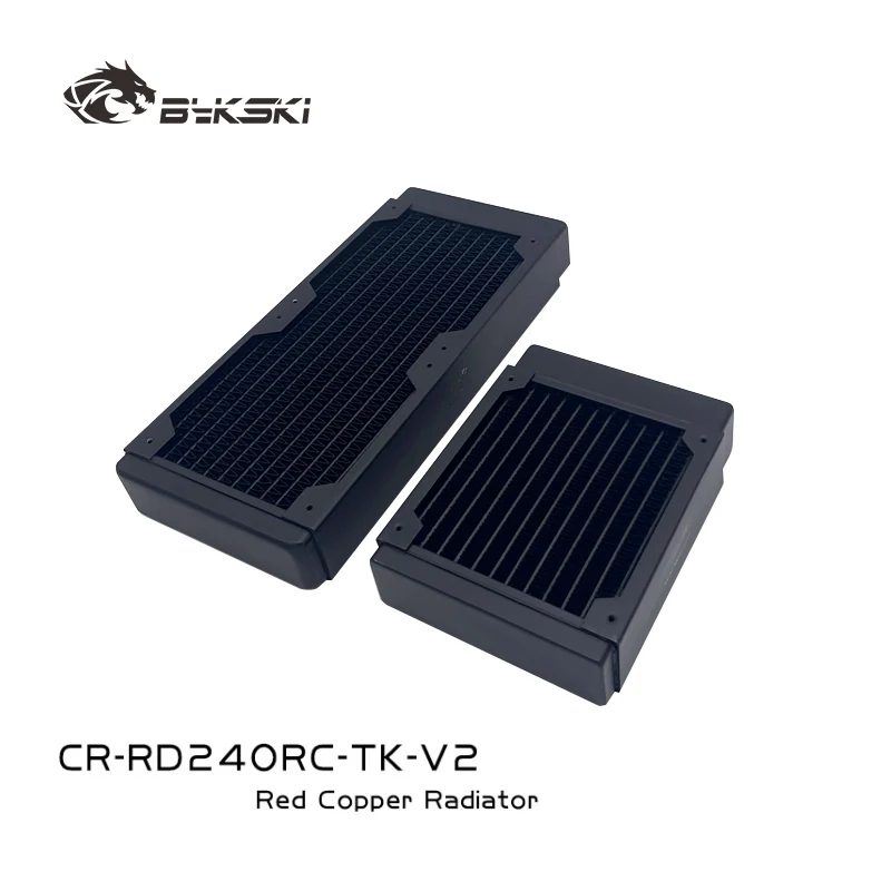 

Bykski 40mm Thick 120mm 240mm Copper Single Row of Radiator High-performance Liquid Heat Exchanger for 12cm Fan CR-RD240RC-TK-V2