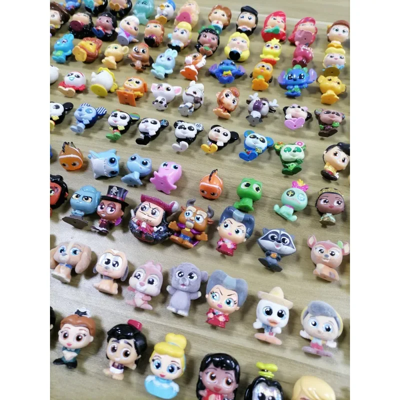 Disney Doorables Anime Fourth Generation Cute Elsa Minnie Kawaii Glass Eye Figure Model Doll Toys Desktop Ornaments Kids Gifts