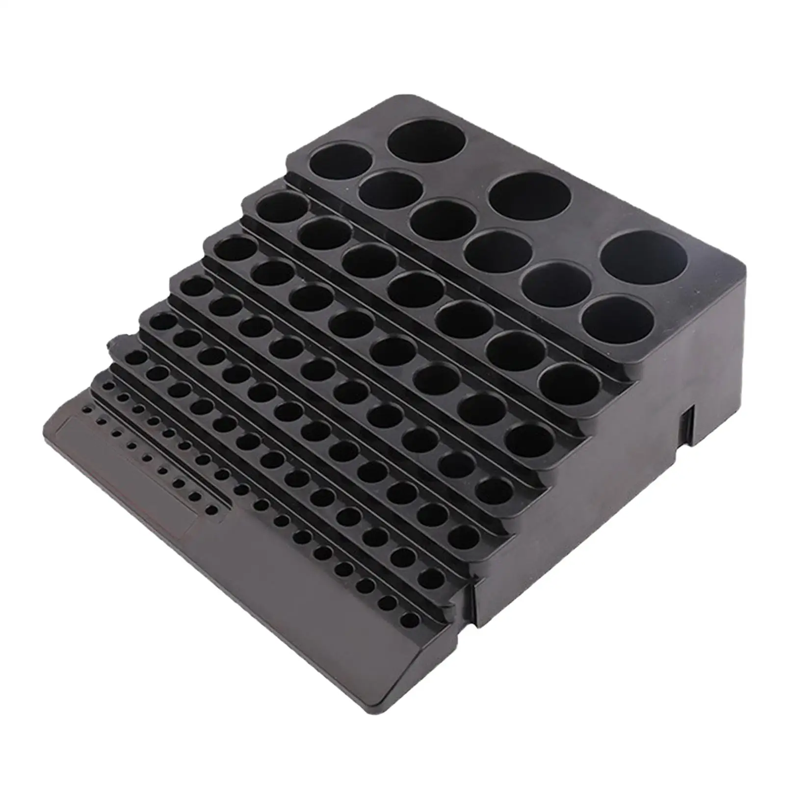 Hex Bit Organizer Saving Space CNC Display Box for Drill Bit Universal 85 Holes