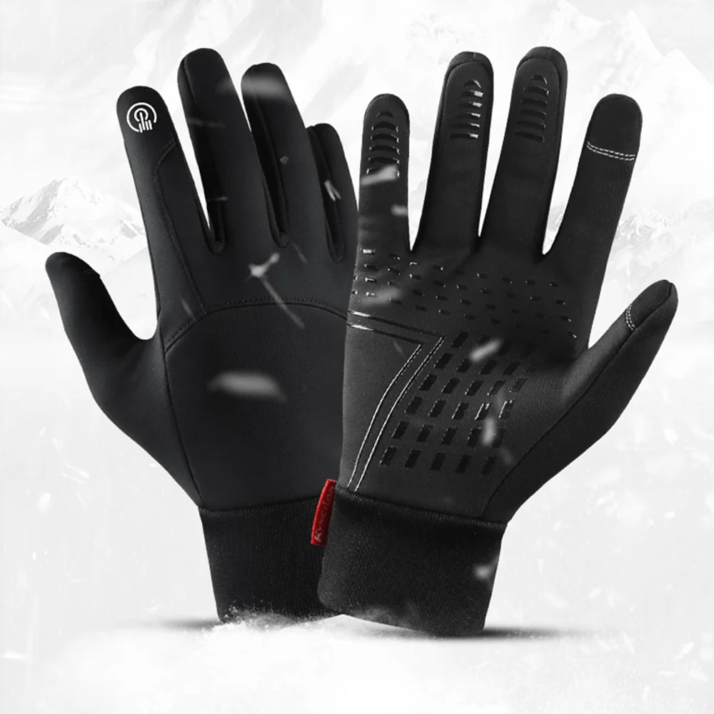 Winter Outdoor Sports Running Glove Warm Touch Screen Gym Fitness Full Finger Gloves For Men Women Sports Mountaineering Gloves