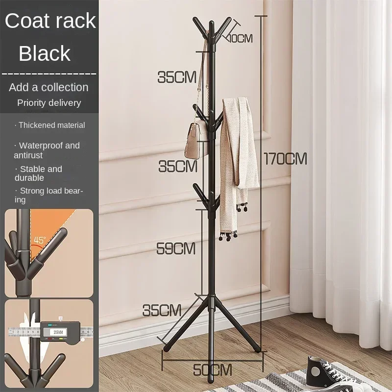 Clothes and Hats Rack Floor To Floor Bedroom Coat Hook Bedroom Vertical Tree Branch Shape Holder Hat