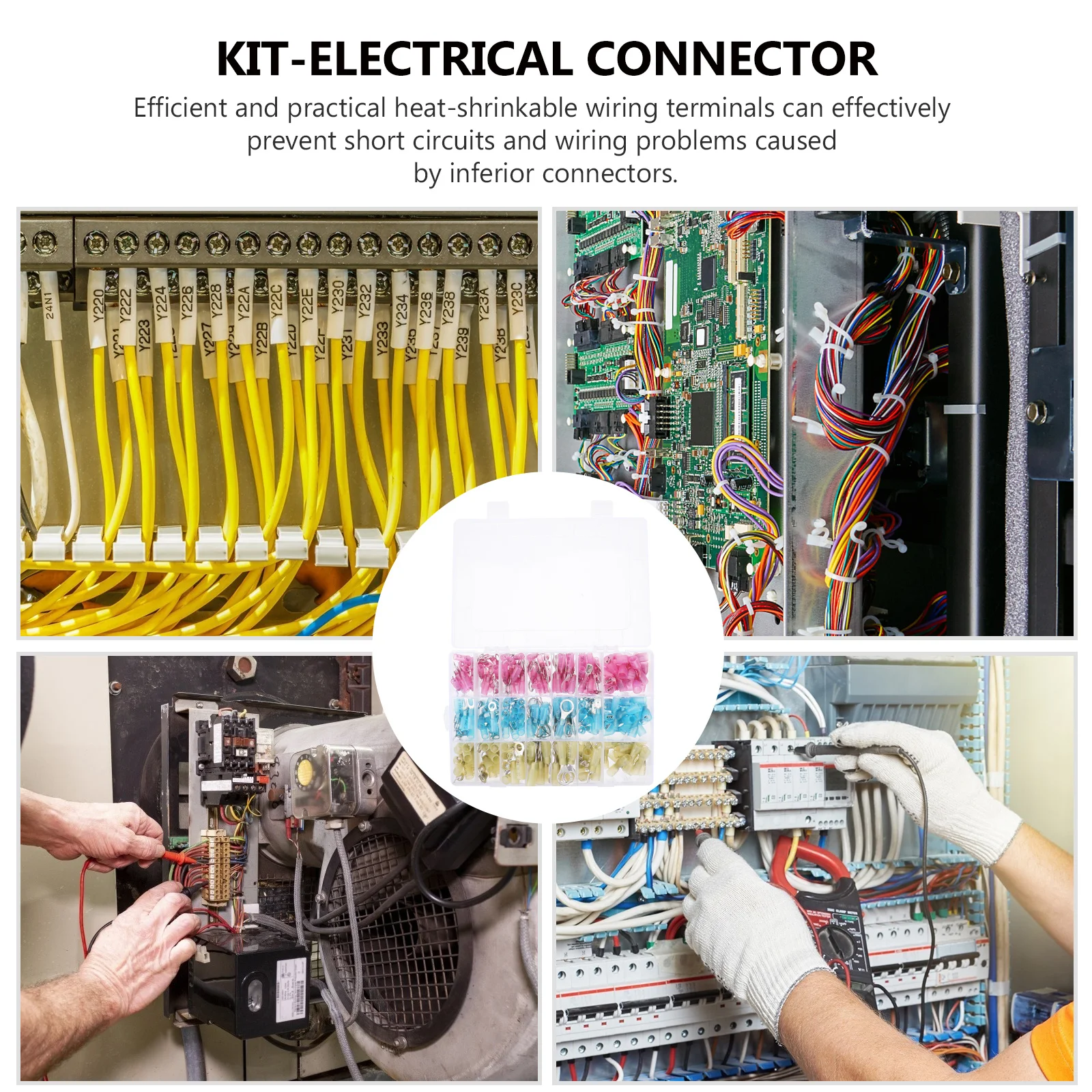 

280Pcs Heat Shrink Wire Connectors Insulated Terminals Electrical Terminal Kit Professional Crimp Connector Waterproof