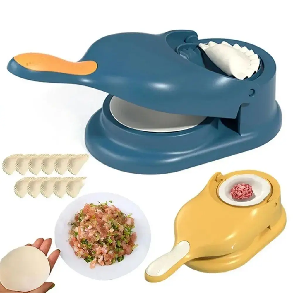 2 In1 Dumpling Maker DIY Kit Wrapper Presser Manual Labor-Saving Ravioli Empanadas Dough Skin Molder Machine Kitchen Gadgets