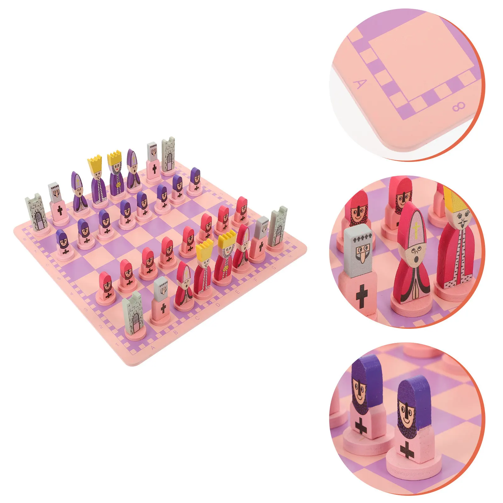 

1Set Creative Educational Chess Set Travel Foldable Chess Board 3in1 Checkers Game for Kids Adults Children Toys