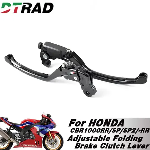혼다 CBR1000RR/SP/SP2/1000RR-R(니스 펌프) CBR600RR 2007-2025 오토바이 조절식 브레이크 클러치 레버 전면 접이식 핸들