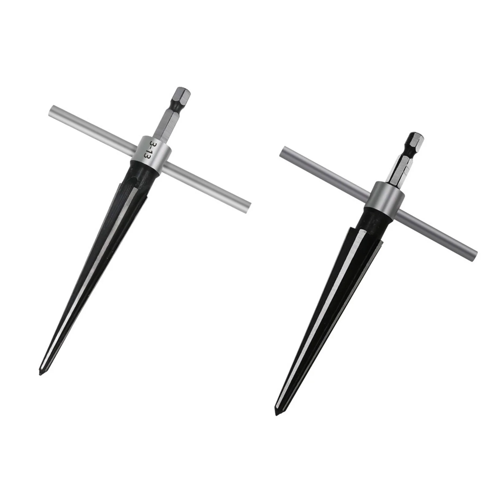 Hand Tools Hand Held Reamer 2pcs 3-13mm 45 Steel Beveling Cutting Chamfers Drill Tool For Taper Hole Hex Shank