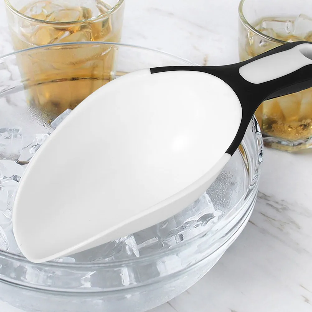 2Pcs Multi-Use Plastic Flour Scoop Ice Cube Rice Grain Scoop Sturdy Food Scoops for Kitchen Ice Scoopers for Freezer view 2