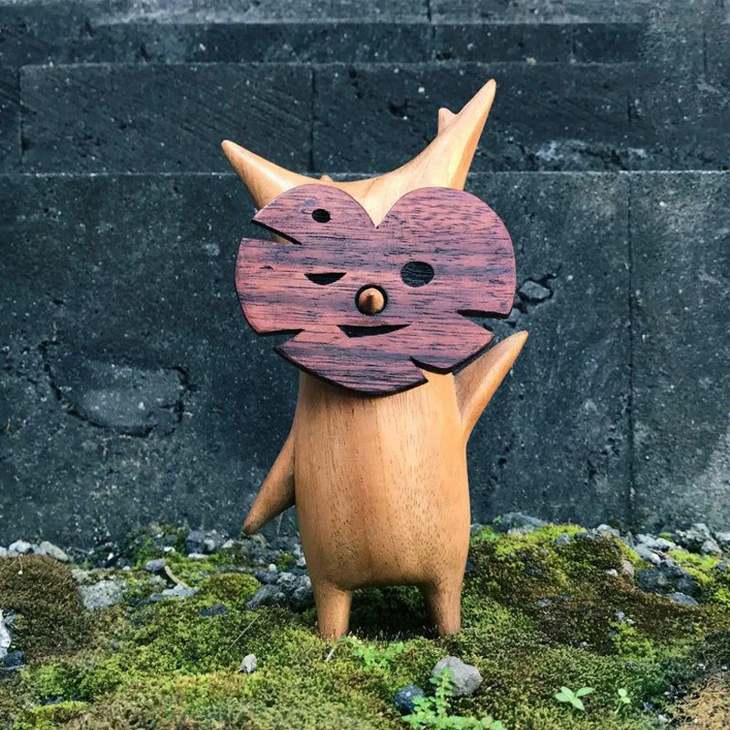 Korok Statue Wooden Resin Figurine for Home Decoration