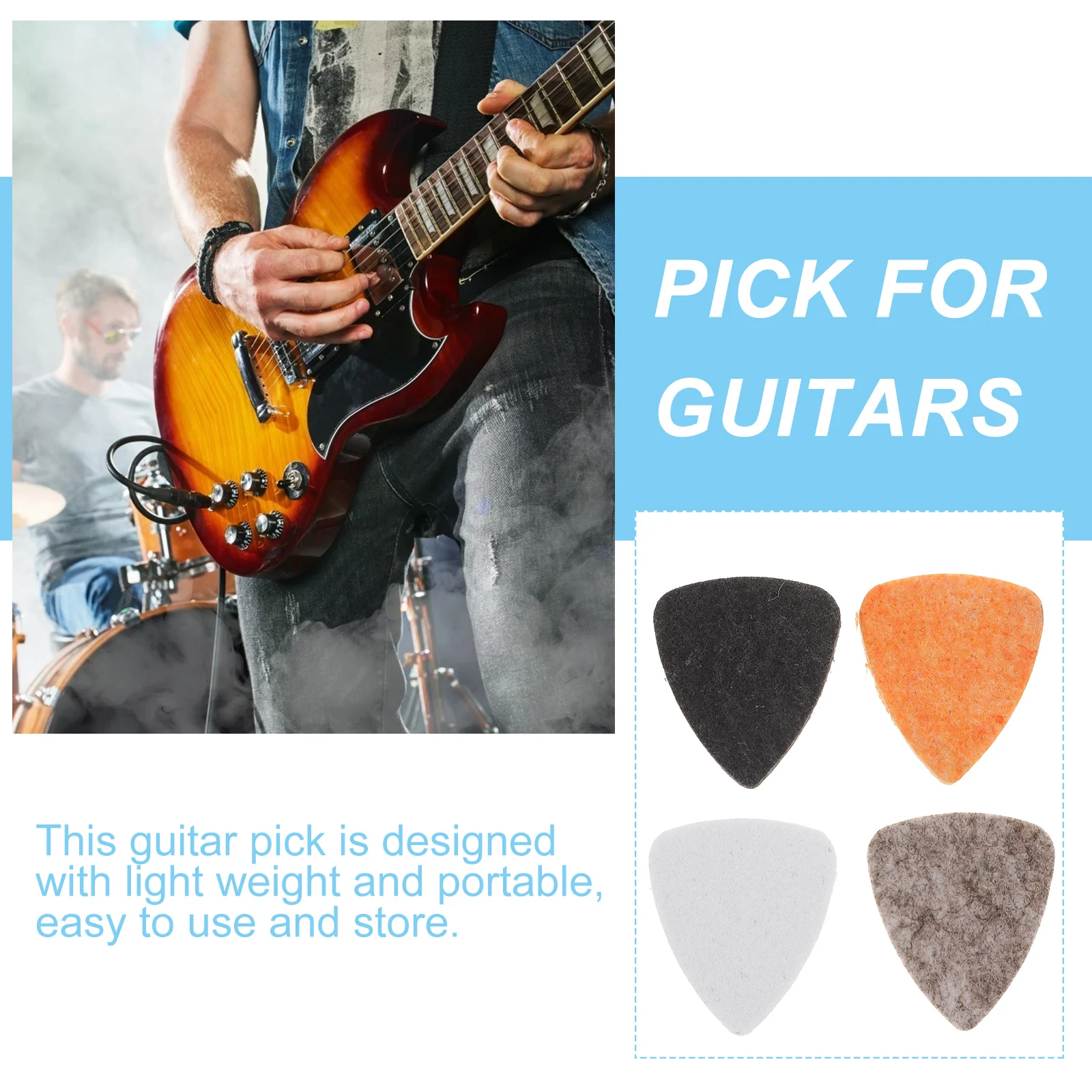 

20 Pcs Ukulele Picks Ukelele Wool Felt Guitar Small Thumb Component Finger Soft