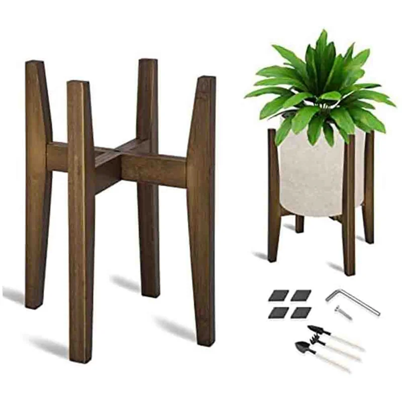 Plant Stand Adjustable Modern Indoor Plants Stands Corner Flower Holder for Indoor Outdoor Fits 18 to 30CM Pots