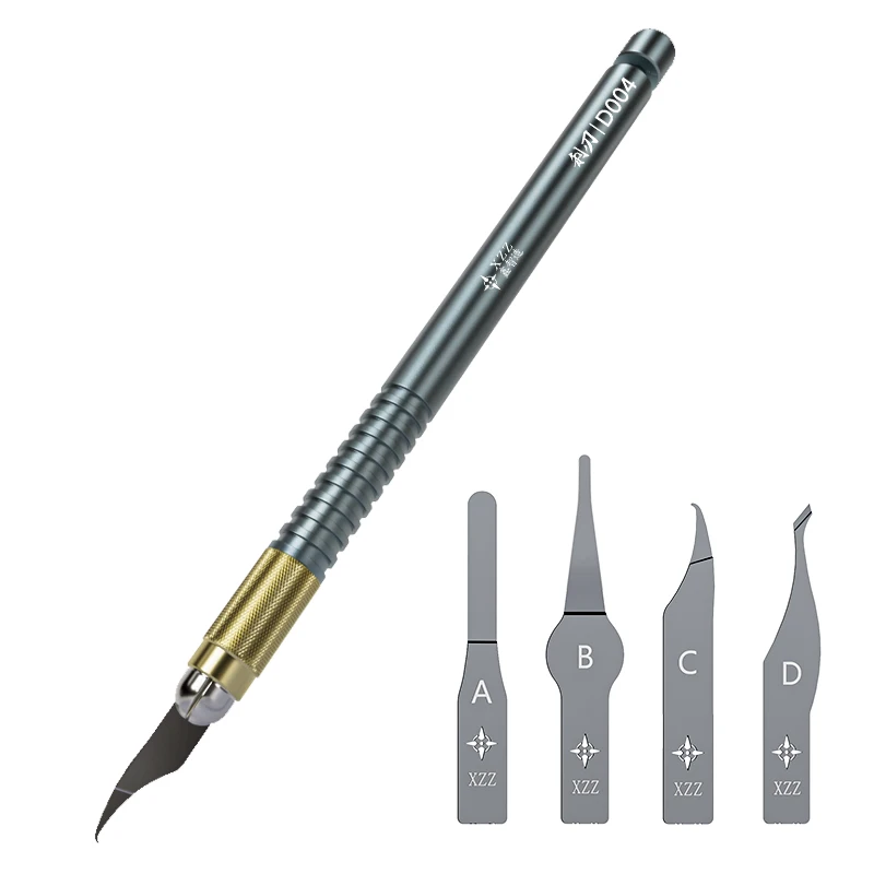 XZZ XINZHIZAO D004 Multifunctional Glue Removal Knife for Mobile Phone Repair High Hardness CPU IC Edge Adhesive Cleaning Blade