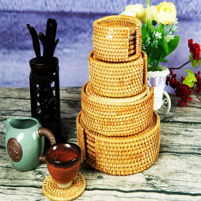 

Набор для комбинации, чистый ручной работы, искусственный коврик для еды в западном стиле, искусственная кожа, подставка под чашку, коврик для чаши, теплоизоляционный коврик